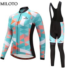 Miloto Long Sleeve Cycling Jersey Women MTB Racing Sport cycling clothing maillot ciclismo roupa ciclismo Cycling set 2024 - buy cheap