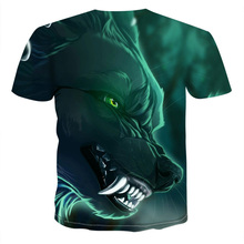 2019 latest mens tshirts summer werewolf 3D printed animal funny T shirt direwolf short sleeve summer shirt T shirt men casual c 2024 - buy cheap