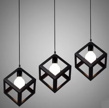 Lámpara colgante LED de estilo nórdico para Loft, iluminación Industrial Vintage para comedor, Bar, Lustres 2024 - compra barato
