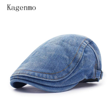 Kagenmo chapéu unissex ajustável, estilo jeans, bem legal para homens e mulheres, protetor solar, viseira, verão e outono 2024 - compre barato