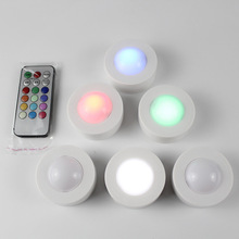 LED regulable bajo el gabinete luz que cambia de Color RGB armario de cocina luces de armario de noche dormitorio lámpara de noche lampka 2024 - compra barato