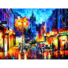 Scenery landscape oil painting new DIY Crystal full drill square 5D diamond painting 3D cross stitch kit mosaic round rhinestone 2024 - buy cheap