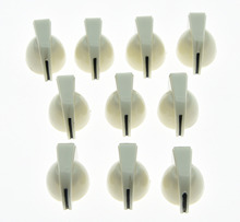 KAISH Pack of 50 White Guitar Chicken Head Knobs Guitar Mini Effect Pedal Knob 2024 - buy cheap