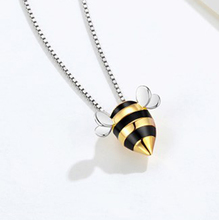 Fashion Jewelry Vintage Silver Color  Bee Necklaces Pendants For Women Lady Long Chain Choker Necklaces Collares 2024 - buy cheap