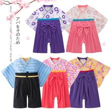 Детский комбинезон-кимоно; одежда для маленьких мальчиков и девочек; мягкая хлопковая одежда в японском стиле; костюм для малышей; комбинезоны с принтом для новорожденных; Y687 2024 - купить недорого