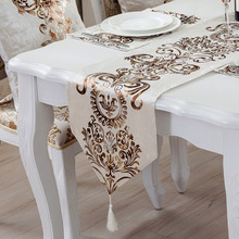 European style Embroidered Table Runners Luxury Table Runner modern Wedding Party home Decoration lace table cloth for dining 2024 - compre barato