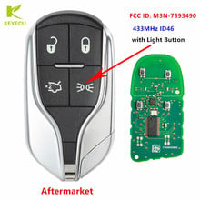 KEYECU Aftermarket Smart Remote Key Fob 433MHz With Light Button for Maserati Ghibli Quattroporte 2014 2015 2016 M3N-7393490 2024 - buy cheap