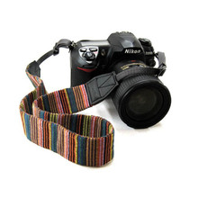 Digital Camera SLR DSLR Neck Shoulder Color Stripes Strap Belt Vintage 2024 - buy cheap