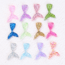 10pcs 45*31mm Mermaid Resin, Flatback Resin Cabochons for DIY Headband ,Mermaid Tail  Hair Bow  Mermaid Tail Embellishment 2024 - buy cheap