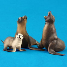 3 pçs/set Sea Life Sea Lion Modelo Animal Simulação de Ação & Toy Figuras Presentes Brinquedos para Crianças 2024 - compre barato