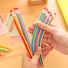 5 pcs/lot Cute Magic Flexible Bendy Soft Standard Pencil for kids Gift School Supplies 2024 - buy cheap