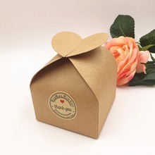 50PCS/Lot Kraft Wedding Party Decoration Candy Boxes With heart Wedding Party Favor Gift Boxes DIY Candy Cookie Gift Boxe 2024 - buy cheap