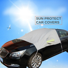 Car Accessories Universal PEVA Cotton Car Covers Waterproof Snow Protect Cover Sun Protection Clothing with Ear Autocovers 2024 - buy cheap