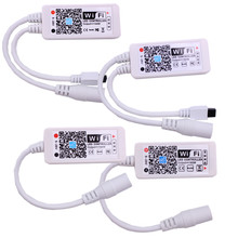 Светодиодный мини-контроллер, Wi-Fi RGB/RGBW, 12 в пост. Тока, с RF 21Key / IR 24Key, для RGB / RGBW светодиодный осветитель 2024 - купить недорого