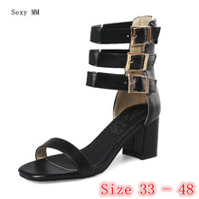 Women High Heel Sandals Shoes Woman High Heels Gladiator Sandals Pumps Small Plus Size 33 34 - 40 41 42 43 44 45 46 47 48 2024 - buy cheap