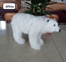big simulation white polar bear model polyethylene&furs white bear doll gift about 30x18cm xf1934 2024 - buy cheap