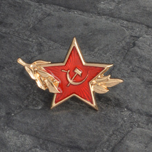 Советский красный армейский значок на кепку, значок на булавке в виде серпа, молота, звезды, шляпы, значок на лацкан, брошь для российских покупателей, ювелирные изделия CCCP 2024 - купить недорого