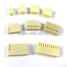 50 pces kf2510 2/3/4/5/6/7/8/9/10 pinos 2.54mm passo cabeça plástica cabo de fio habitação conector fêmea adaptador 2024 - compre barato