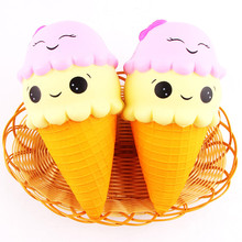 Toys For Child Kids Antistress Squishy ice Cream Cone Jumbo Slow Rising Squishes Phone Straps Toys Stress Relief Gags 2024 - buy cheap