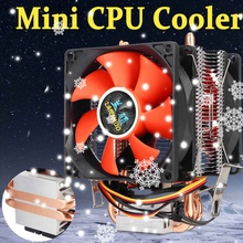 2 Copper Heatpipes CPU Cooler Computer PC CPU Cooler Fan Cooling Dual Fan for Intel LGA 775/1150/1151/1155/1156 AMD AM2 AMD3 2024 - buy cheap