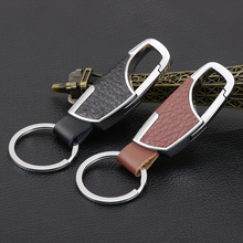 Leather Keychain Keyring Key Chain Car Key Ring For HYUNDAI IX35 Solaris Elantra Skoda Opel Mokka kia sportage audi a4 b8 volvo 2024 - buy cheap