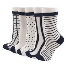 5 парт/лот разные стильные кружевные прозрачные женские носки с кристаллами удобные прозрачные шелковые летние детские носки 2024 - купить недорого
