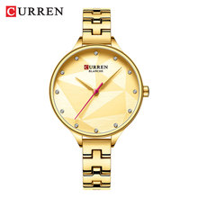 Curren-relógio de pulso feminino de marca de luxo, moderno, elegante, de quartzo, em aço inoxidável, 9047 2024 - compre barato