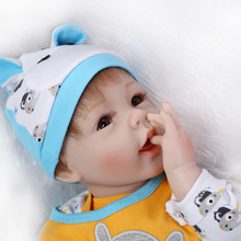 Newborn Simulation Babydoll Silicone Vinyl Doll Educational Enlightenment Baby toys Girls Present 2024 - buy cheap