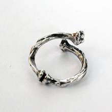 Drop shipping Hot Sale  Silver plated bone adjustable ring white cover bone ring of men and women The New Year's gift 2024 - buy cheap