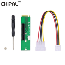 CHIPAL 100 шт. PCI-E 4X 1X к NGFF M.2 переносная карта M2 к PCIe X4 адаптер для PCIe 1X к 16X кабель для PCI Express 1X 16x переходник 2024 - купить недорого