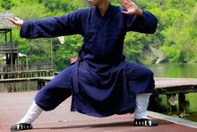20colors UNISEX high quality Linen Taoist kung fu clothing martial arts robes uniforms wudang wushu tai chi suits blue/red/green 2024 - buy cheap