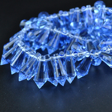 Contas de lágrima de cristal aaa de qualidade superior, 8x20mm, cor azul para joias soltas diy 2024 - compre barato
