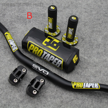 Guidão para pro taper, 1-1/8 ", com alça, pit pro racing, dirt pit bike, motocicleta, adaptador cnc 28mm 2024 - compre barato