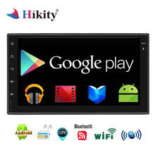 Hikity 2Din универсальный 7 ''Android8.0 сенсорный экран автомобиля радио gps FM аудио Wi Fi Bluetooth HD стерео автомобильный мультимедийный плеер 2024 - купить недорого