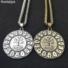 Nostalgia Yggdrasil World Tree Of Life Wicca Pendant Necklace Norse Viking Jewelry Futhark Runes Dragon Soul Amulet Dropshipping 2024 - buy cheap