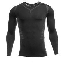 Compression Shirts Bodybuilding Skin Tight Long Sleeves Jerseys Crossfit Exercise Workout Fitness Sportswear MMA Rashguard Black 2024 - buy cheap