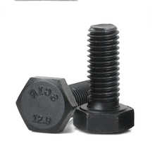2pcs M10 alloy steel hex bolt high strength black carbon steel bolts home decoration screw screws 20mm-40mm length 2024 - buy cheap