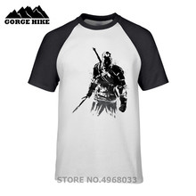 2019 New Arrival Fashion Tops Vintage Sumi-e v T Shirt Novelty  Young male short sleeve T-Shirt Men Funny Tshirt Game Clothing 2024 - buy cheap