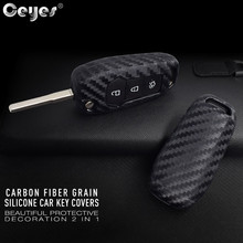 Ceeyes-funda plegable de fibra de carbono para Ford Focus Everest Explorer Edge Kuga, accesorios de estilo de coche, pegatinas de control remoto 2024 - compra barato