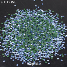 Стразы для ногтей ZOTOONE HotFix FlatBack, стразы для скрапбукинга, украшения для одежды, аппликация, железо на страз, сделай сам 2024 - купить недорого