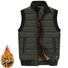 Men Vest Waistcoat 2020 Autumn Winter Fashion Men's Thicken Vest Casual Waistcoats Warm Cotton-Padded Vests Down Coats Male 5XL 2024 - buy cheap