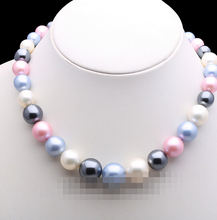 3128 Multi-Color Sea Shell Pearl Necklace Fashion Jewelry BLUE LOTUS 2024 - buy cheap