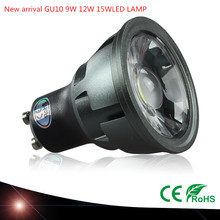 Lâmpada led gu10, spotlight de alta qualidade 9w 12w 15w 85 ~ 265v, regulável, branco quente e fresco 2024 - compre barato