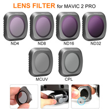 Фильтр для объектива камеры DJI MAVIC 2 PRO MCUV CPL ND4 ND8 ND16 ND32 для дрона DJI MAVIC 2 PRO 2024 - купить недорого