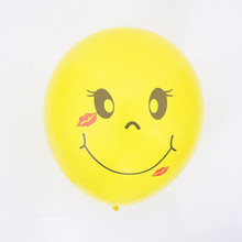 10pcs 12inch 2.8g Smile Latex Balloons Yellow Lip Big Eyes Wedding Decoration Balloons Birthday Party Supplies 2024 - buy cheap