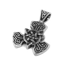 Fashion Celtic Knot Pendant Stainless Steel Thor Hammer Norse Viking Biker Mens Women Pendant Claddagh Style Wholesale SWP0501A 2024 - buy cheap
