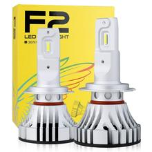 1 Set H7 F2 LED Headlight H1 H4 H8 H9 H11 9005 9006 HB3/4 9012 72W 12000LM CSP Chips Adjustable Turbo Fan 6000K Front Lamps Bulb 2024 - buy cheap