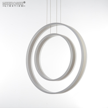 New Arrival 2 Rings LED Pendant Lights Modern Luminaires For Living Dining room LED Lustre Pendant Lamp Hanging Lighting 2024 - buy cheap