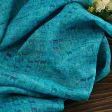 Alta qualidade tecido de rami pura Moda tissu litografia High-grade vestido, vestido e material de cheongsam 2024 - compre barato