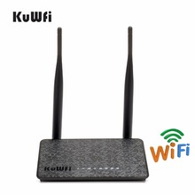 Беспроводной маршрутизатор KuWfi 802.11n, 300 Мбит/с, с антенной 2/5 дБи 2024 - купить недорого